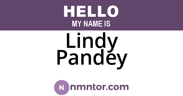 Lindy Pandey