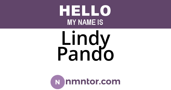Lindy Pando