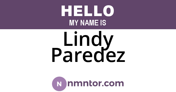 Lindy Paredez