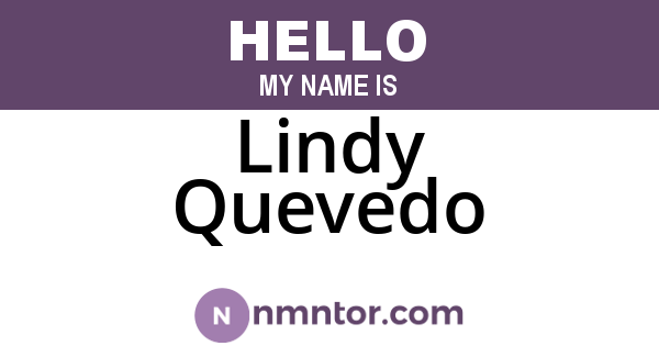 Lindy Quevedo