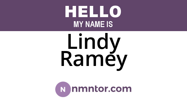 Lindy Ramey