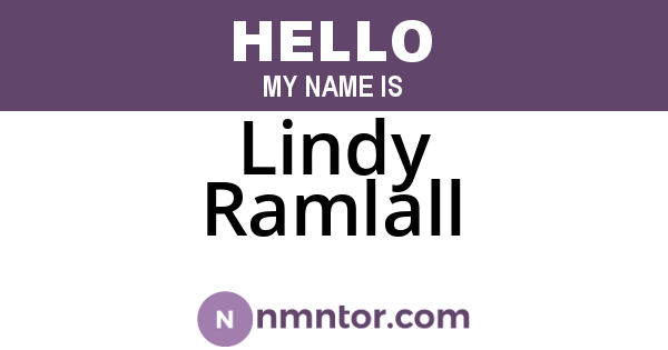 Lindy Ramlall