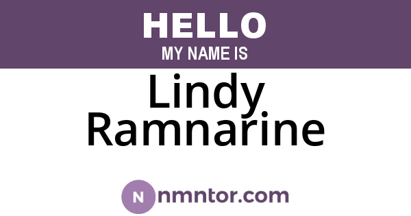 Lindy Ramnarine