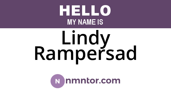 Lindy Rampersad