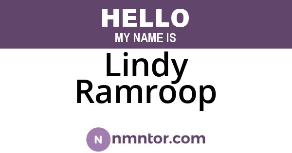 Lindy Ramroop