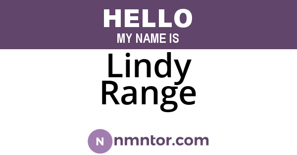 Lindy Range