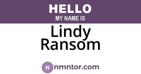 Lindy Ransom