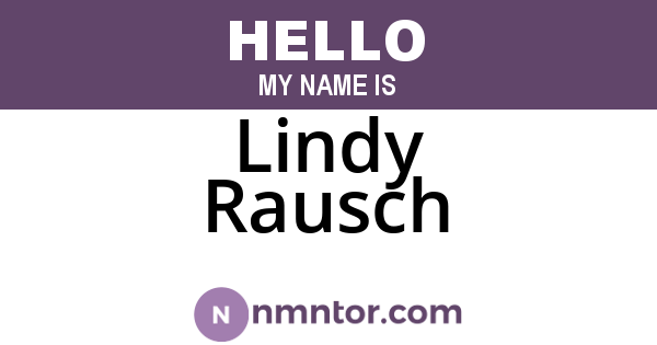 Lindy Rausch