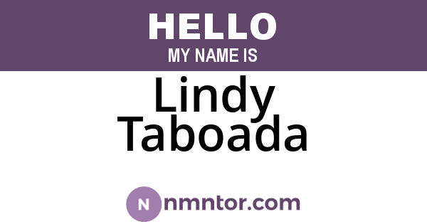 Lindy Taboada