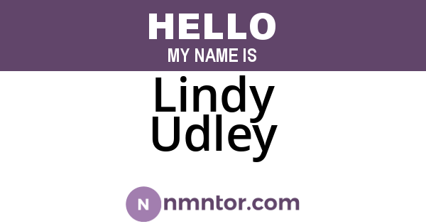 Lindy Udley