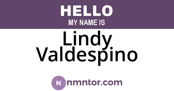 Lindy Valdespino