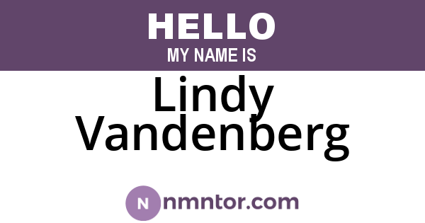 Lindy Vandenberg