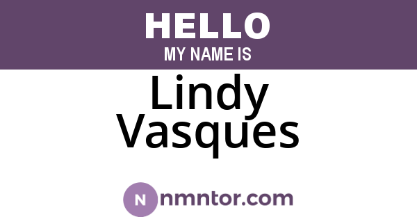 Lindy Vasques