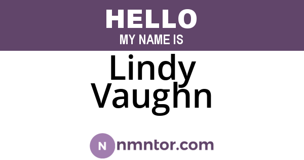 Lindy Vaughn