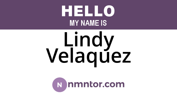 Lindy Velaquez