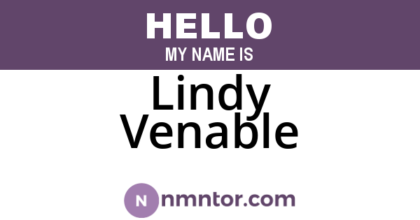 Lindy Venable