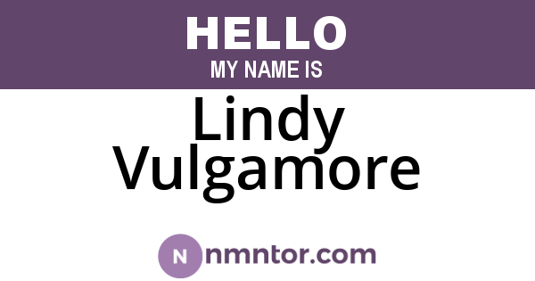 Lindy Vulgamore