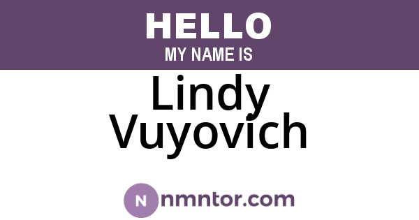 Lindy Vuyovich