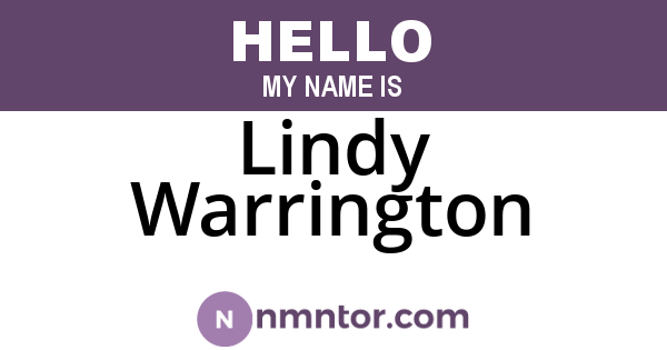 Lindy Warrington