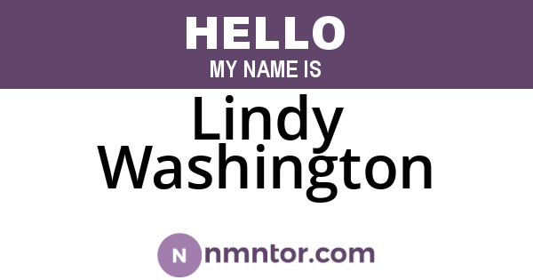 Lindy Washington