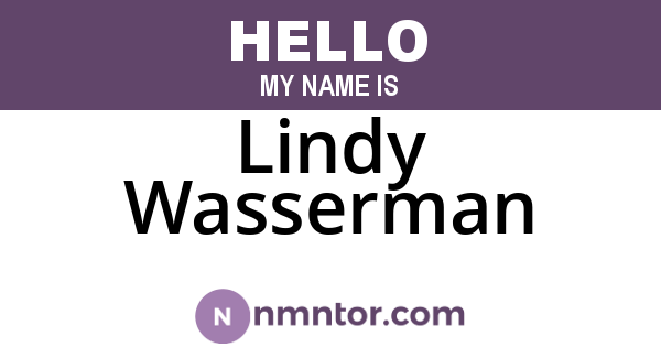 Lindy Wasserman