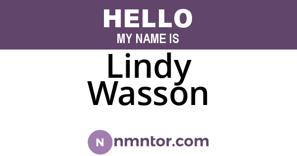 Lindy Wasson