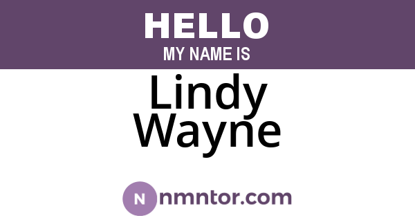 Lindy Wayne