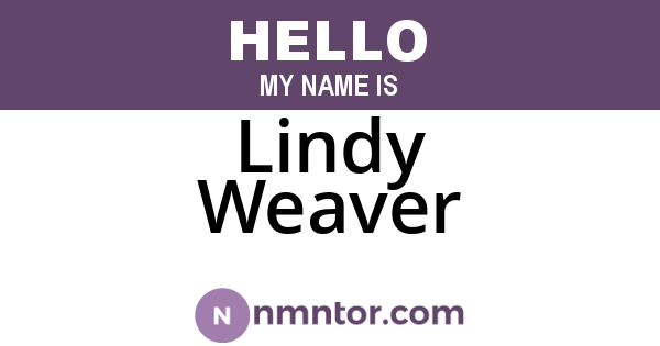 Lindy Weaver