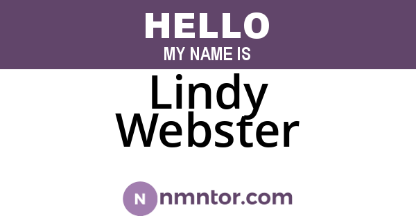 Lindy Webster