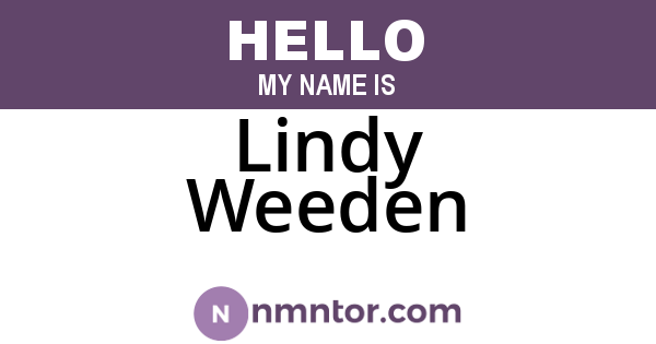 Lindy Weeden