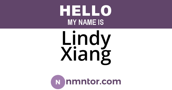 Lindy Xiang