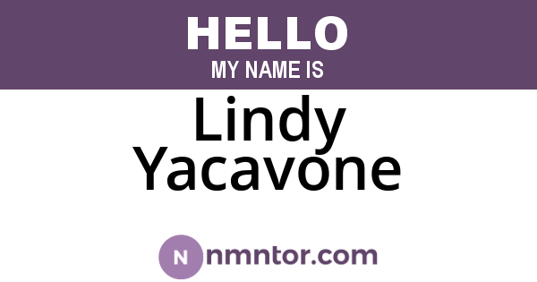 Lindy Yacavone