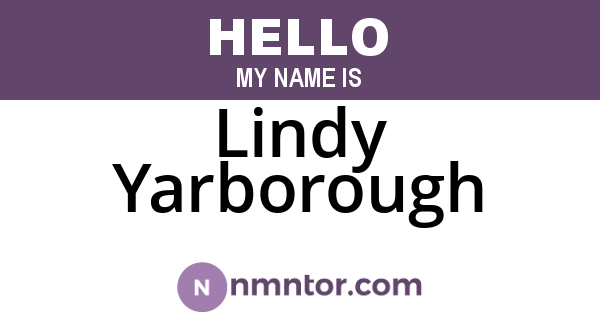Lindy Yarborough