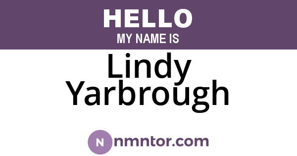 Lindy Yarbrough