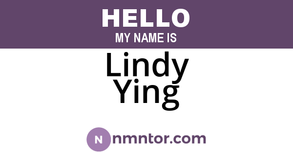Lindy Ying