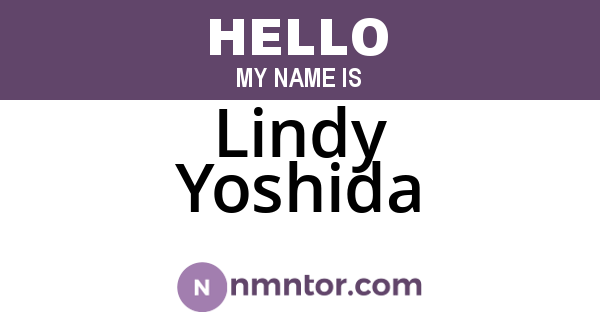 Lindy Yoshida