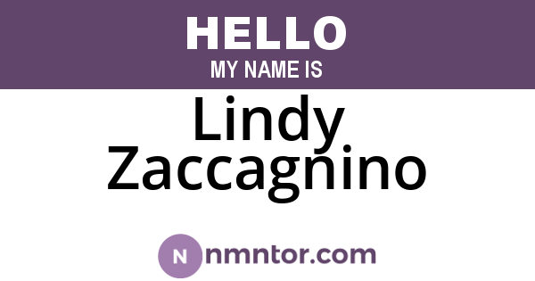 Lindy Zaccagnino