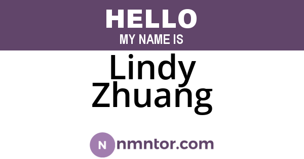 Lindy Zhuang