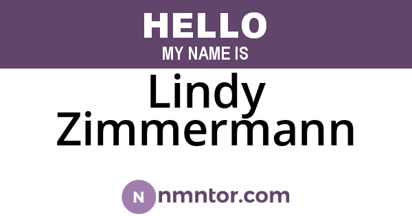 Lindy Zimmermann