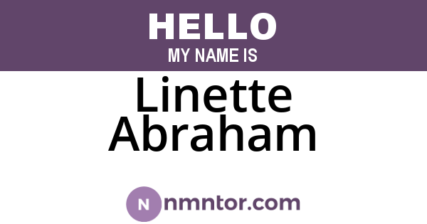 Linette Abraham