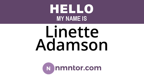Linette Adamson