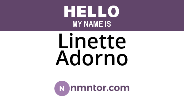 Linette Adorno