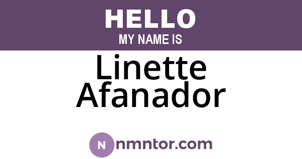 Linette Afanador