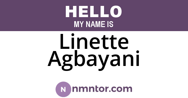 Linette Agbayani