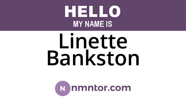 Linette Bankston