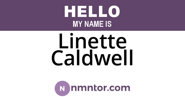 Linette Caldwell