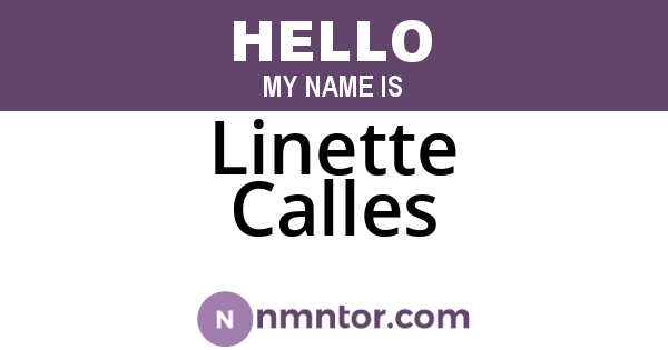 Linette Calles