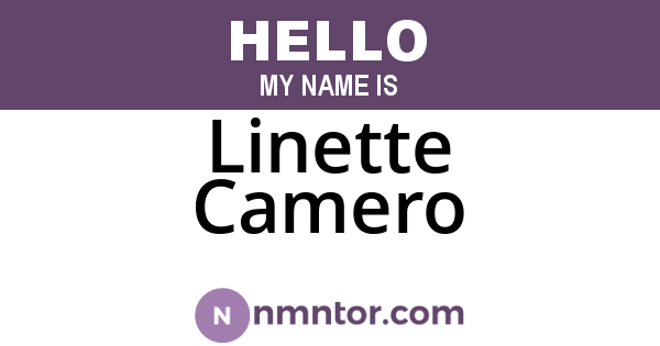 Linette Camero