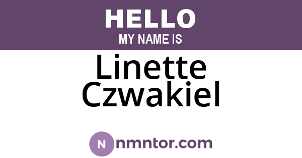Linette Czwakiel