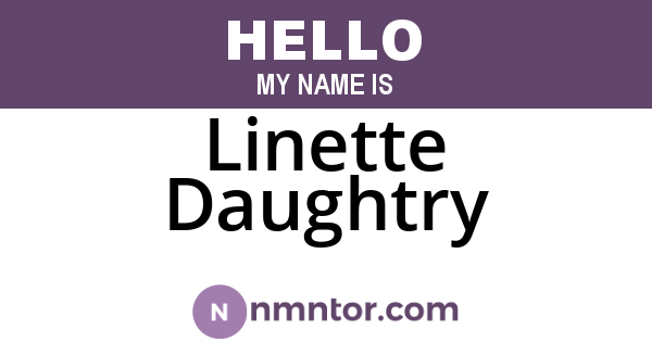 Linette Daughtry